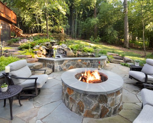 Fire Pit & Water Feature