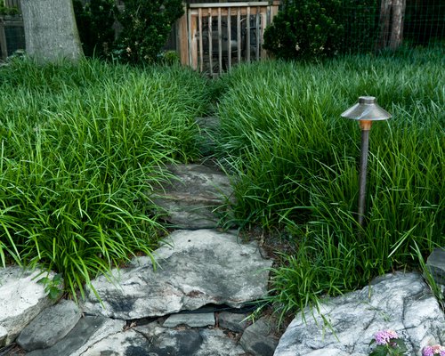 Stone Steppers with Lilyturf